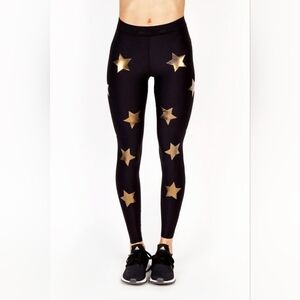 ULTRACOR Lux Essentials Star Knockout Black Ultra High Legging Nero/Gold Size XS
